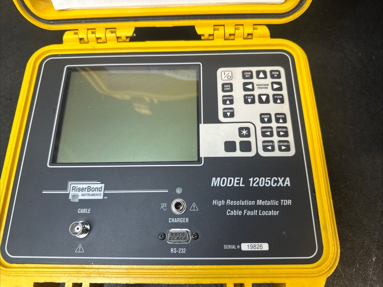 Riser Bond 1205CXA High Resolution Metallic TDR Cable Fault Locator