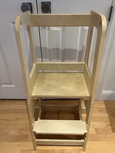 Piccalio Mini Chef 2-in-1 Convertible Toddler Tower Wood Color Step Stool