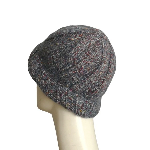 MISSONI - Gorro tejido azul jaspeado años 70 Foto 3 de 4