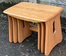 STUNNING  SET OF MODERN ERCOL NEST OF  COFFEE TABLES VERY CLEAN CONDITION