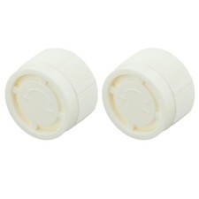 2PCS Heating Radiator Cap M30X1 5 White Plastic for Thermostatic Valve Control