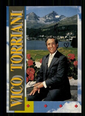 Vico Torriani Autograph Card Original Signed # BC 229494