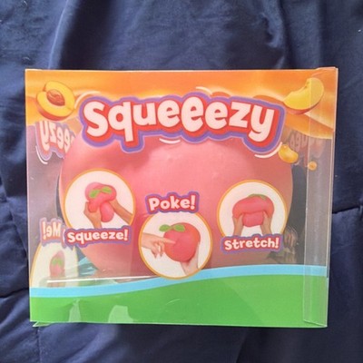 Sunny Days Pink/Green Stretchy Rubber Squeeze Ball Stress Reliever 4 in