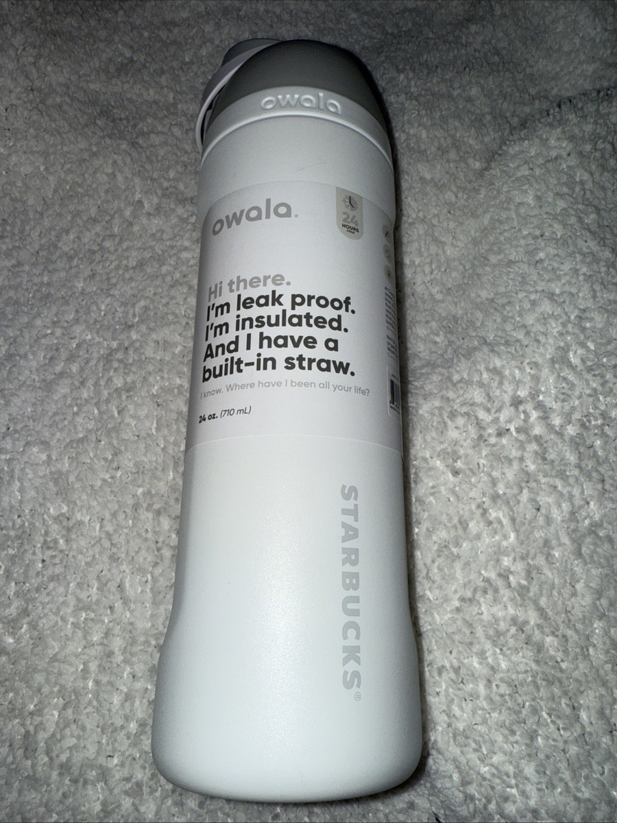 Starbucks X Owala Limited edition White Stainless steal 24oz