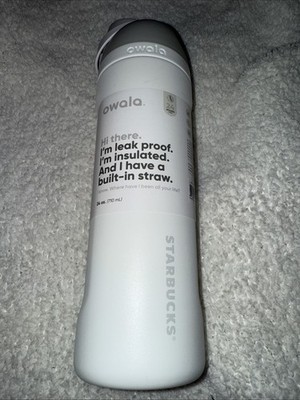 Starbucks X Owala Limited edition White Stainless steal 24oz