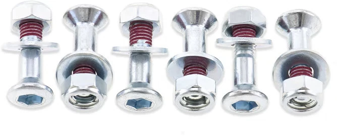 Bolt MC 硬件轮毂保护器双锁链轮紧固套件 - 银色 — 第 4/4 张图片