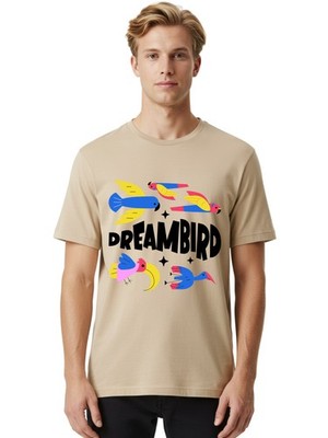 Dreambird Mens Graphic Tee,100% Cotton,Casual Summer Wear