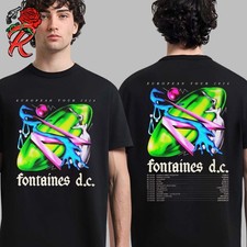 Fontaines DC European Tour 2024 On November Merch Tee With Tour T-Shirt H70