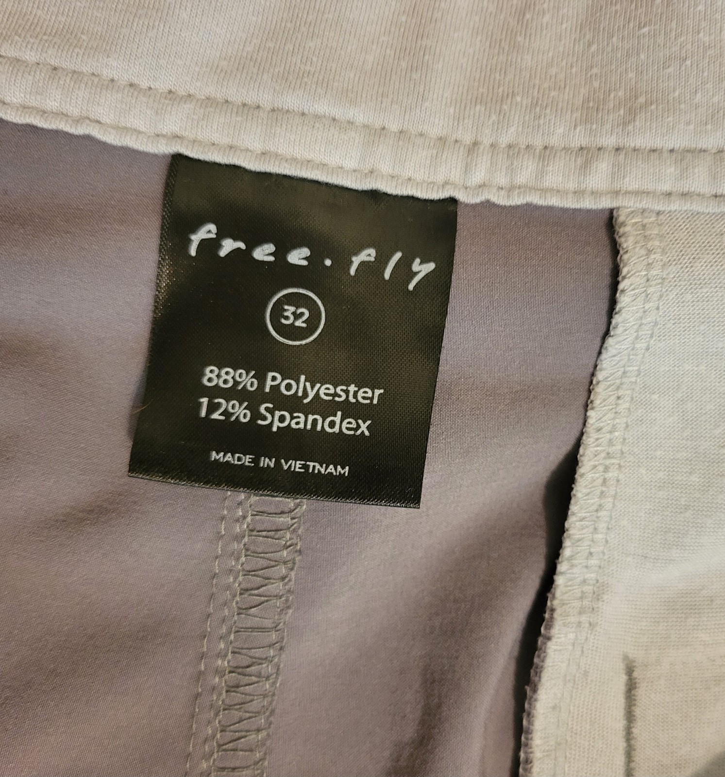 Free Fly Performance Shorts Gray Solid 9.5'' Mens… - image 4