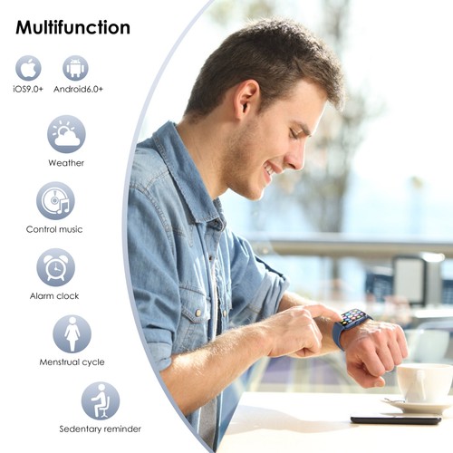 Smart Watch (Answer/Make Call) Men Women Fitness Tracker Sleep Monitor Pedometer - Picture 7 of 10