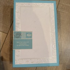 Gartner Studios Swirl Wedding Invitation Kit, Pearl, 50-Count 61042 