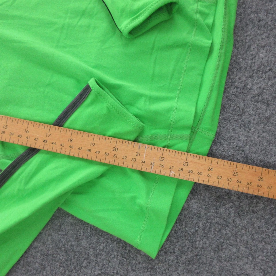 Pullover Lululemon Mujer 6 Verde Media Cremallera Correr Trasera Cremallera Bolsillo Atlético Foto 3 de 4