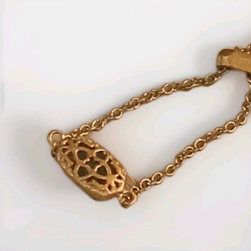 Pulsera Kendra Scott Elaina Station Chapada en Oro Esmeralda Ajustable  Foto 2 de 3