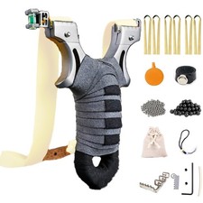 Professional Slingshot Set, Sport Outdoor Slingshot with 8 Rubber Bands 100 C...