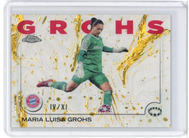 2024-25 TOPPS CHROME UEFA WOMEN'S UCL ROMAN NUMERALS MARIA LUISA GROHS /XI