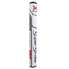 New SuperStroke Traxion Tour 2.0 Putter Grip  White / Red / Gray 