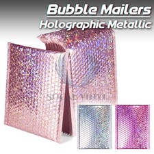 5"x7.5" Holographic Poly Bubble Mailers Shipping Mailing Padded Bags Envelopes