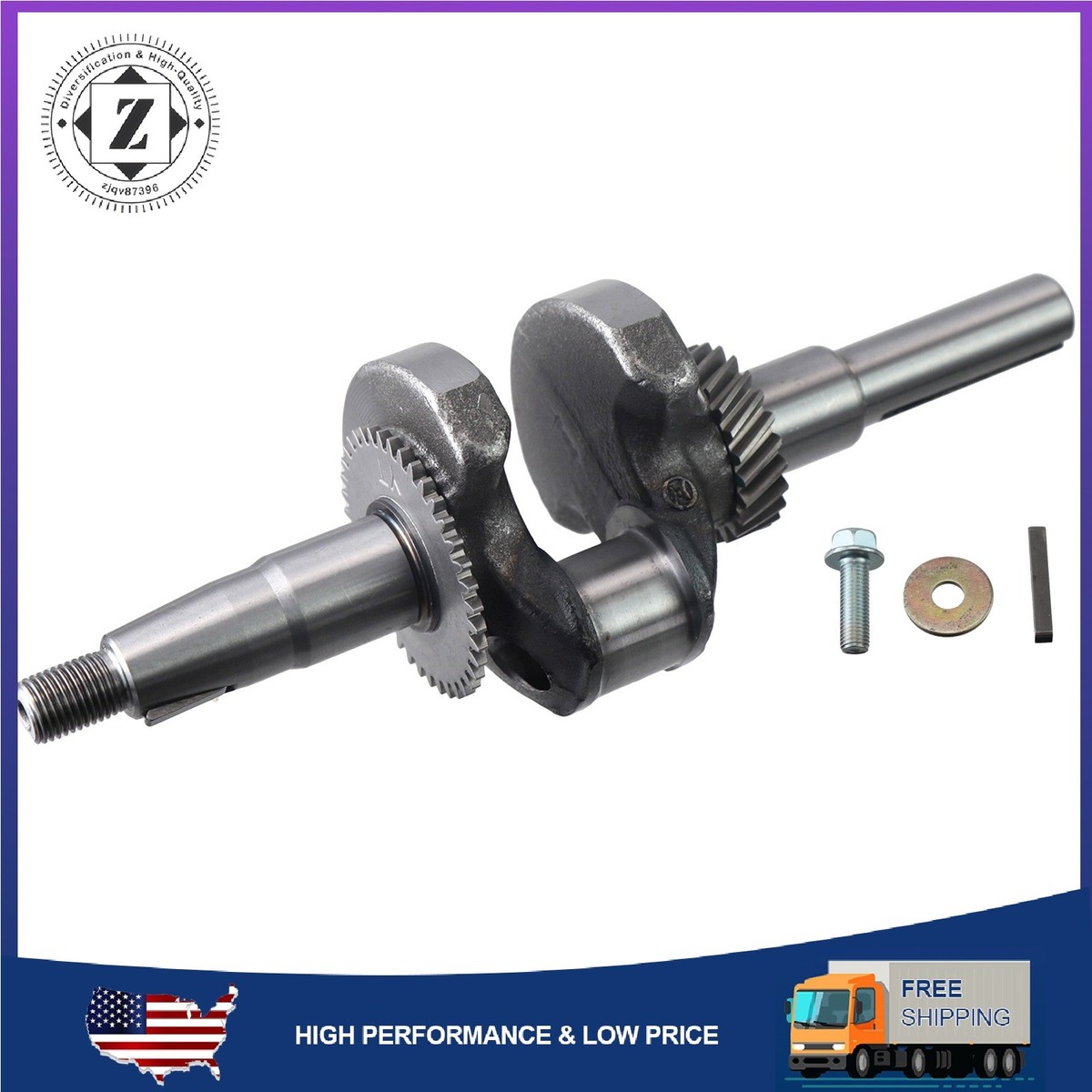 55mm Stroker Crankshaft For Predator 212cc Non Hemi Engine Go Kart