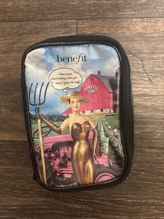 Benefit Farms Cosmetic Makeup Bag Zipper 6.5"L 4"W 1.5"H