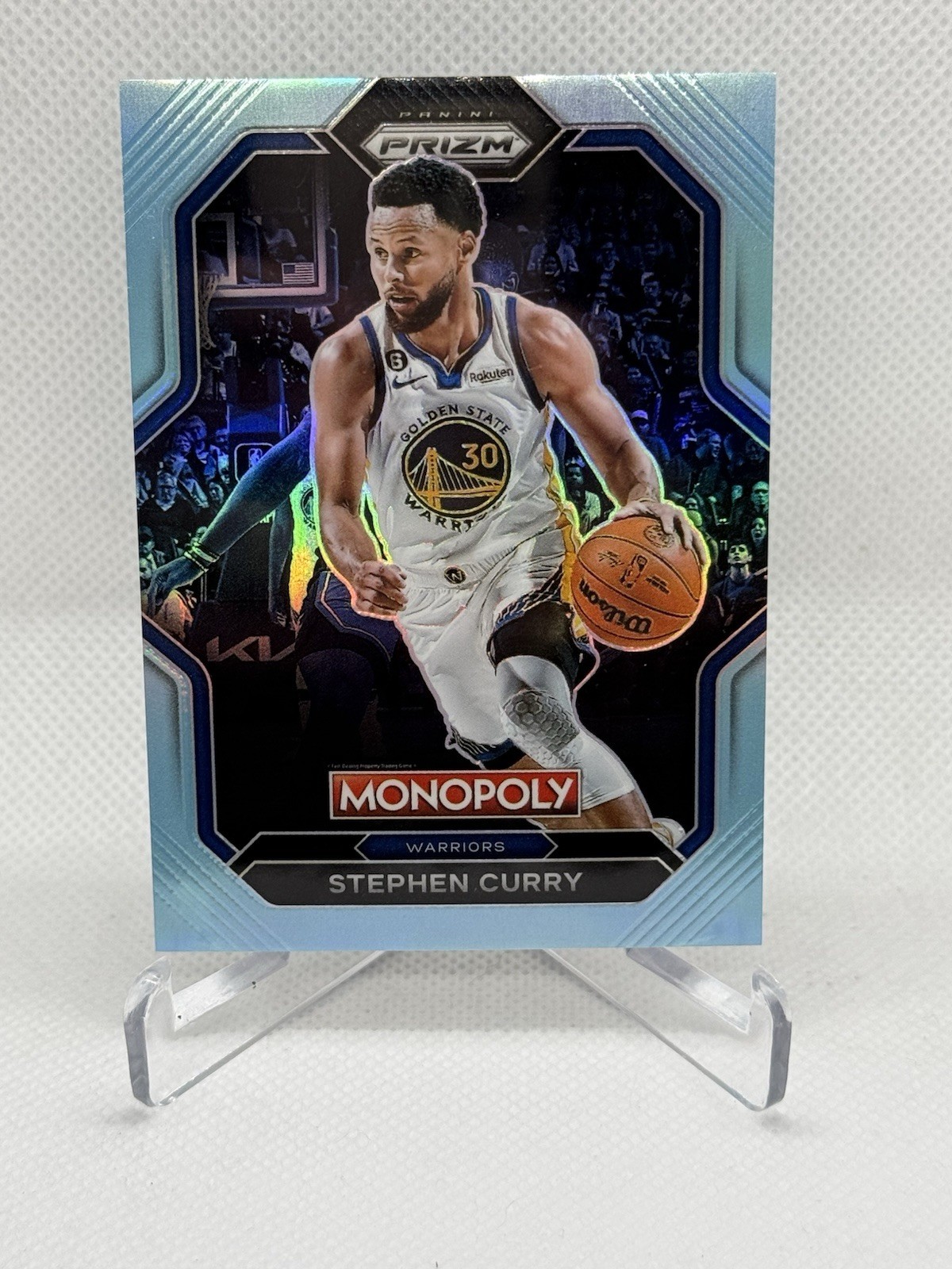 2023-24 Panini Prizm Monopoly - Stephen Curry #28 Light Blue Prizm /199
