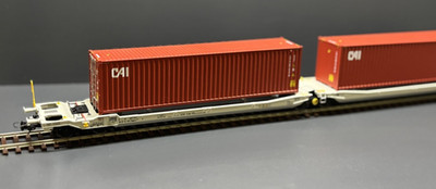 Pullman H0 36540 Gelenk-Taschenwagen Sdggmrs OOLU Container der AAE | OVP