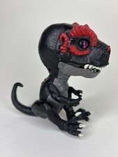 Fingerlings Untamed Black / Red T-Rex Dinosaur Collectible Figure Toy TESTED 5  