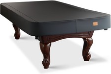 Heavy Duty Leatherette Pool Table Cover, Waterproof Tearproof, 7/8/9FT Black