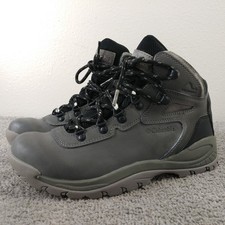 Columbia Newton Ridge Plus II Waterproof Mens Size 8 Boots Gray Lace Up