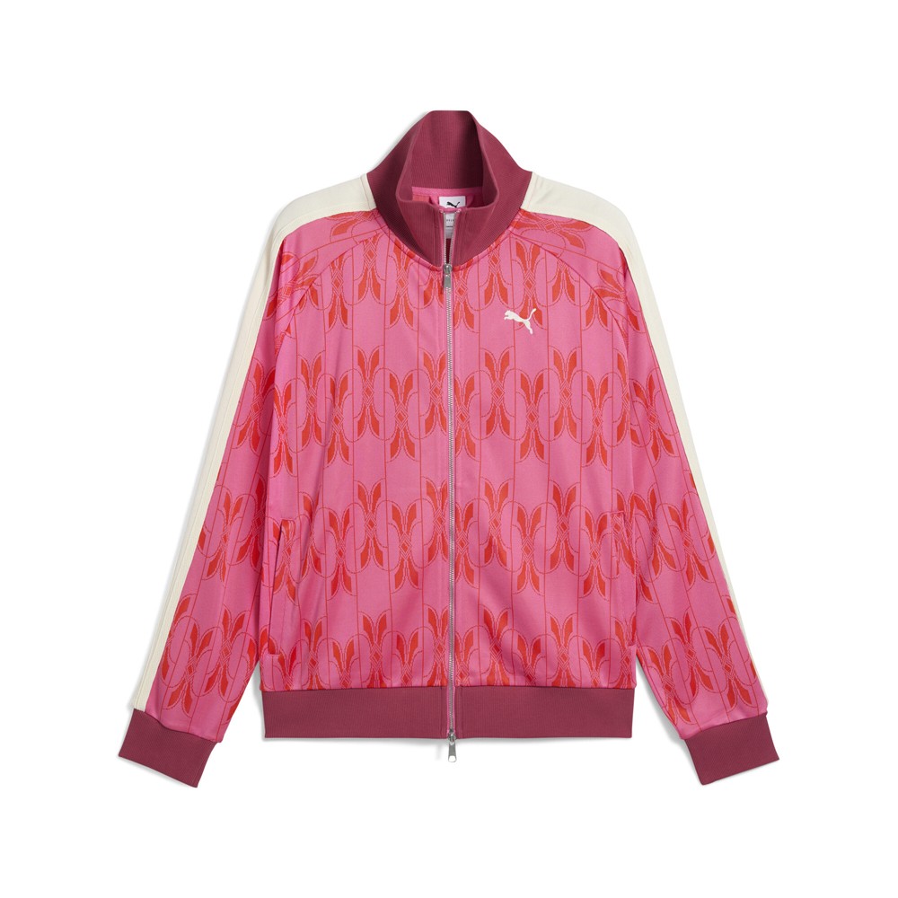 PUMA The Neverworn V T7 Full Zip Track Jacket Mens Pink Casual Athletic Outerwea
