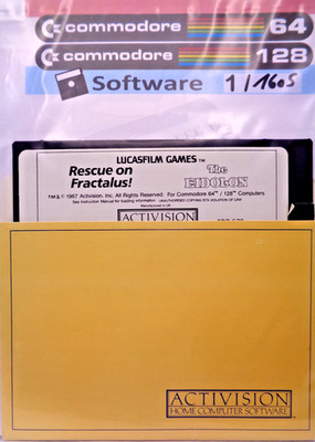 COMMODORE 64/128 -- RESCUE ON FRACTALUS! & THE EIDOLON (ACTIVISION - DISK)