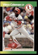 1989 Donruss Baseball's Best Vince Coleman St. Louis Cardinals #19