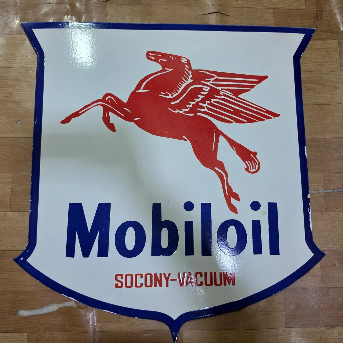 Socony Mobil 高圧パイプラインホーロー看板アメリカヴィンテージ socony sign products for sale | eBay