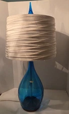 Blenko Lamp -6418 turquoise 