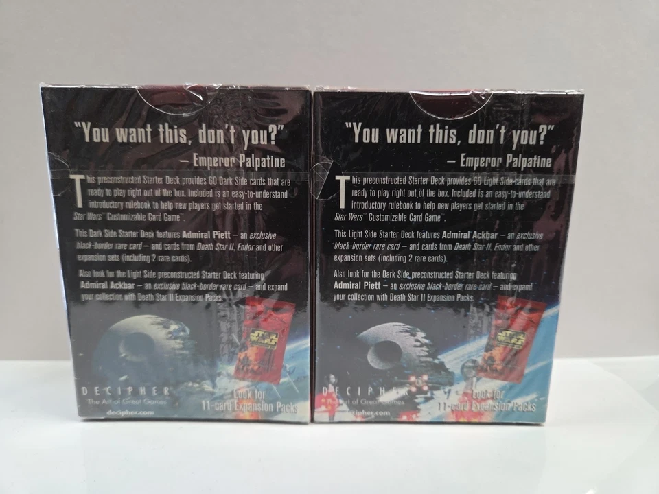Star Wars CCG Death Star II 2 Dark & Light Side Starter Deck - Sealed - Decipher - Image 4 of 4