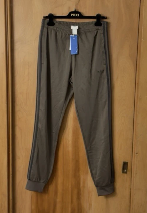 Adidas Men's Dark Olive Green Tapered Track Sweat Pants Joggers Size M NWT
