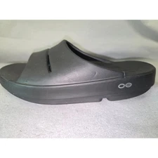 OOFOS Black Recovery Slides Sandals Women SZ 8 EU 39