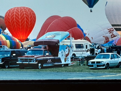 Tony the Tiger Truck@ Hot Air Balloon Festival, Battle Creek?: 1990's 35mm Slide