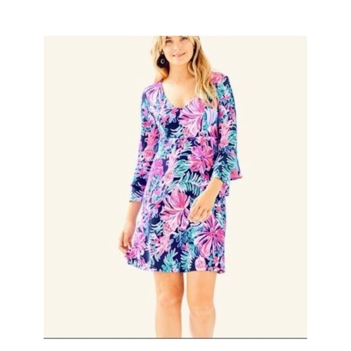 Lilly Pulitzer Raina Dress -Multi Garden Get A Way Print small