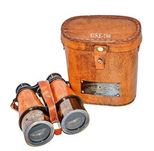 Binocolo nautico ottone antico monocolo vintage regalo telescopio pelle