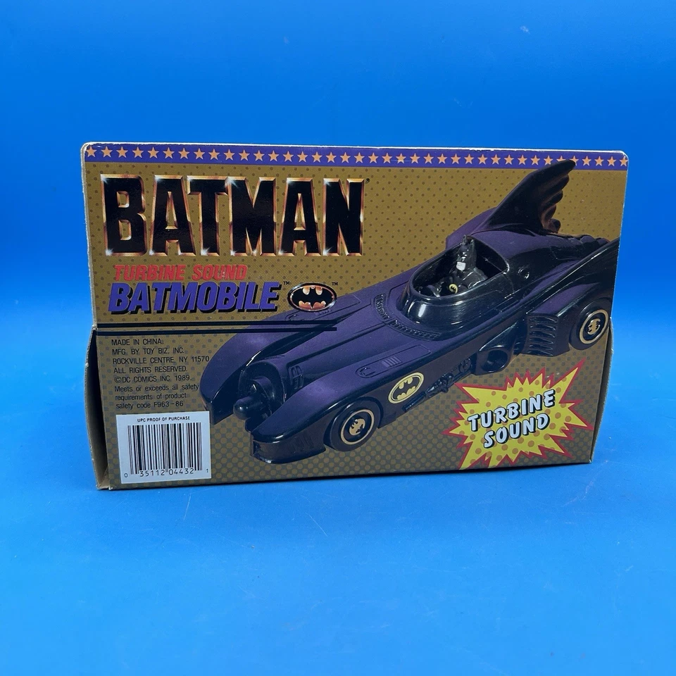 Turbine Sound Batimóvil Batman 1989 Toy Biz Figura de Acción Vehículo NIOB 16 Foto 2 de 3