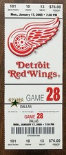 Detroit Red Wings 1/17/2005 NHL ticket stub vs Dallas Stars