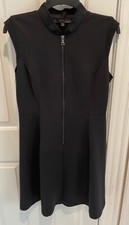 Elie Tahari Cap-Sleeved Little Black Sheath Dress. 10