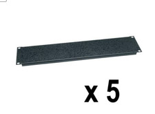 Middle Atlantic SB2 Flanged 2U 2RU Blank Black Textured Rack Panel - Lot of 5