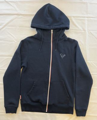 Rossignol Rooster Logo Black Full Zip Hooded Sweatshirt Hoodie Men's Sm Skiing