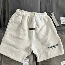 NWT FEAR OF GOD ESSENTIALS SHORTS FW22 "LIGHT OATMEAL" AUTHENTIC (SIZE XXS-XXL)