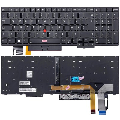 DE - Tastatur keyboard mit Beleuchtung für Lenovo ThinkPad T15 Gen 1 (20S6)