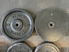 35lb Rare Vintage Weider Weight Plates
