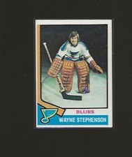 1974-75 TOPPS WAYNE STEPHENSON #218 EX+ HIGHER GRADE