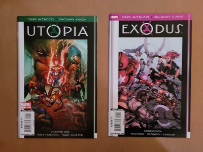 Dark Avengers/Uncanny X-Men: Utopia & Exodus High-Grade Marvel Lot of 2