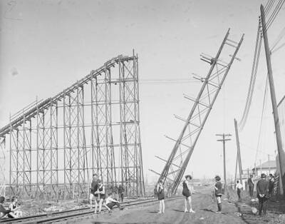 Famous Brighton Beach scenic railway torn down famous mile long- 1922 Old Photo